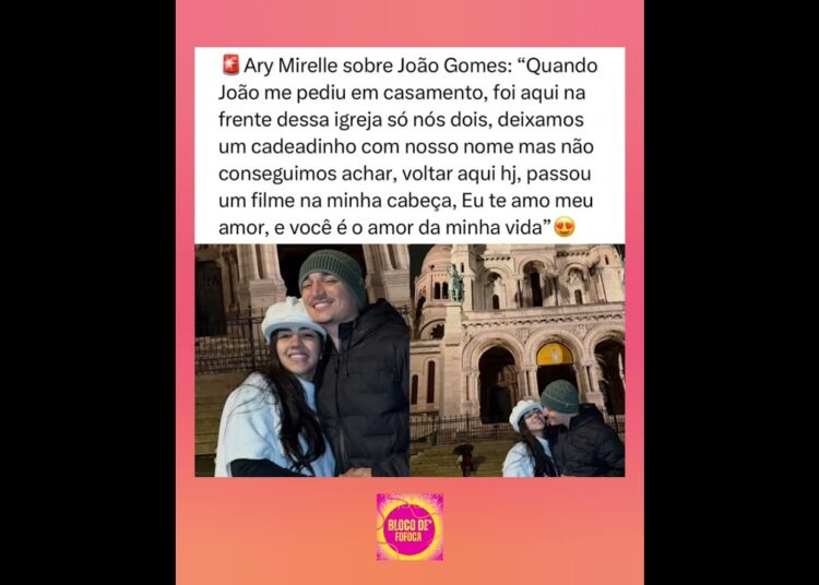 #arymirelle sobre #joãogomes . #fofoca #fofocas
