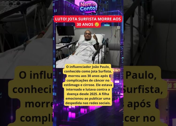 🚨 LUTO! JOTA SURFISTA MORRE AOS 30 ANOS 😢 HISTÓRIA CHOCANTE!