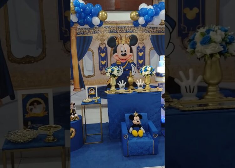 Decoração Mickey Realeza #shorts #realeza #mickey