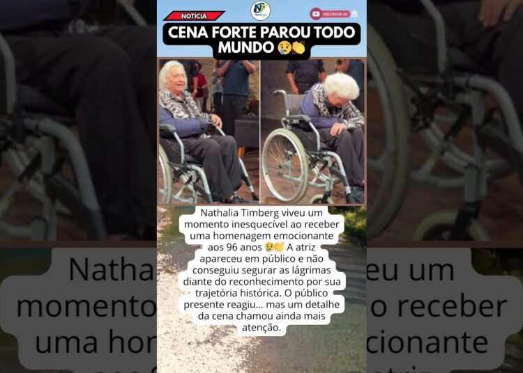 NATHALIA TIMBERG CHORA EM HOMENAGEM E EMOCIONA