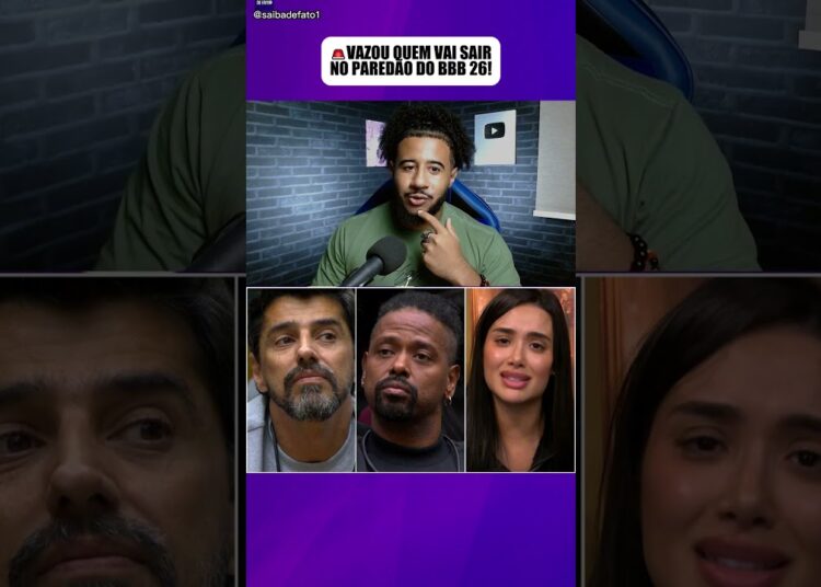 PAREDÃO BBB 26: RESULTADO PARCIAL CHOCA! QUEM DEVE SAIR HOJE?