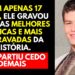 ELE PREVIU O PRÓPRIO FIM, MAS IGNOROU. PARTIU CEDO DEMAIS.