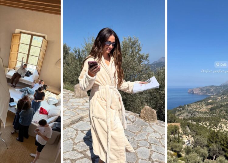A atriz britânica Michelle Keegan está filmando em Maiorca?