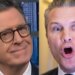 Colbert momentaneamente atordoado e em silêncio pela 'lógica rígida' de Pete Hegseth sobre o Irã