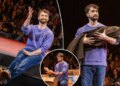Daniel Radcliffe conversa com o público em um doce show solo