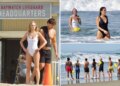 Elenco de 'Baywatch' aquece acampamento na praia de Veneza