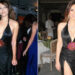 Elizabeth Hurley impressiona com o vestido Versace que ela usou pela primeira vez há 27 anos