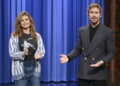 Eva Mendes recebe surpresa de aniversário de Ryan Gosling — em rede nacional
