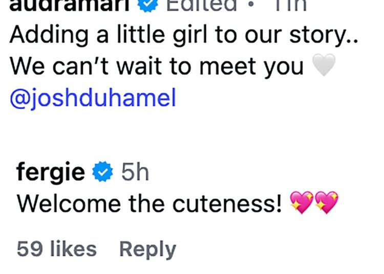 Fergie reage à gravidez do ex Josh Duhamel e Audra Mari