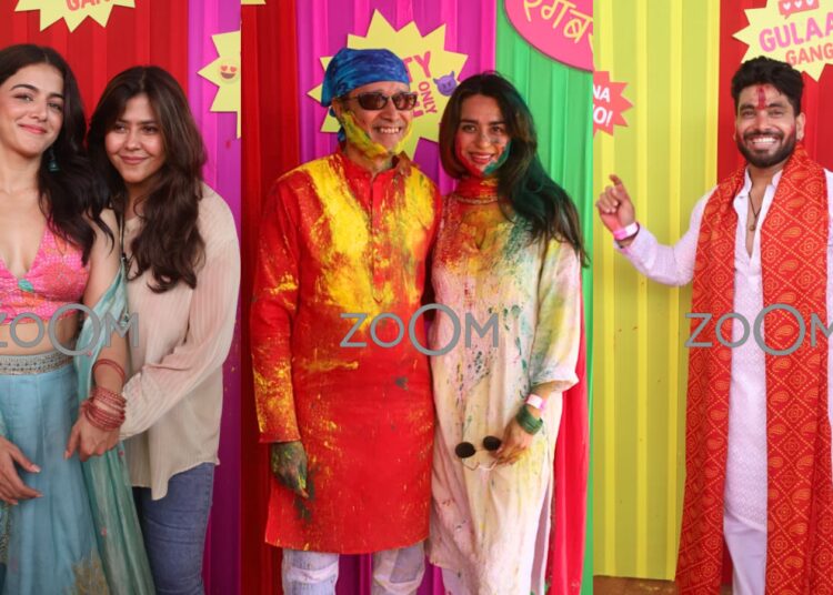Festa Holi 2026 do Times Group MD Vineet Jain: Wamiqa Gabbi, Ekta Kapoor, Soundarya Sharma, Shiv Thakare e mais celebridades pintam a cidade com estilo