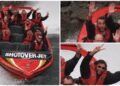 Grandes celebridades no Shotover Jet, classificadas entre as menos assustadas e as mais assustadas