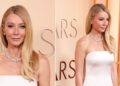 Gwyneth Paltrow usa Giorgio Armani Privé no tapete vermelho do Oscar 2026