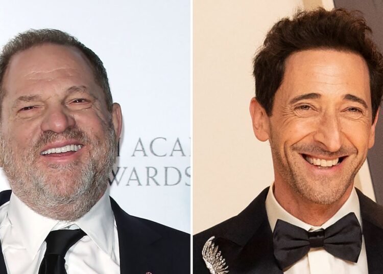 Harvey Weinstein estava 'feliz' Adrien Brody mencionou crianças