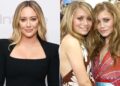 Hilary Duff diz que sentiu como se tivesse ‘chegado’ depois de conhecer suas favoritas de infância, Mary-Kate e Ashley Olsen