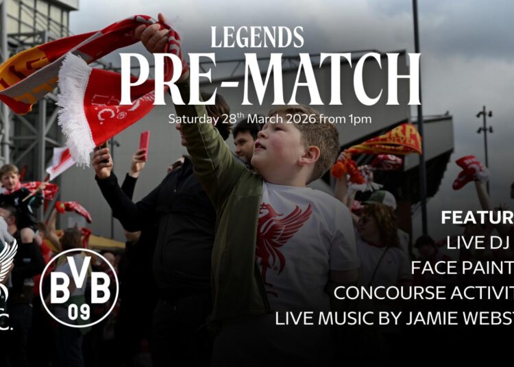 Jamie Webster será a atração principal do entretenimento pré-jogo do LFC Legends