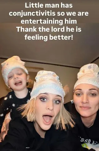 Kelly Osbourne revela que seu filho Sidney, de 3 anos, foi diagnosticado com conjuntivite