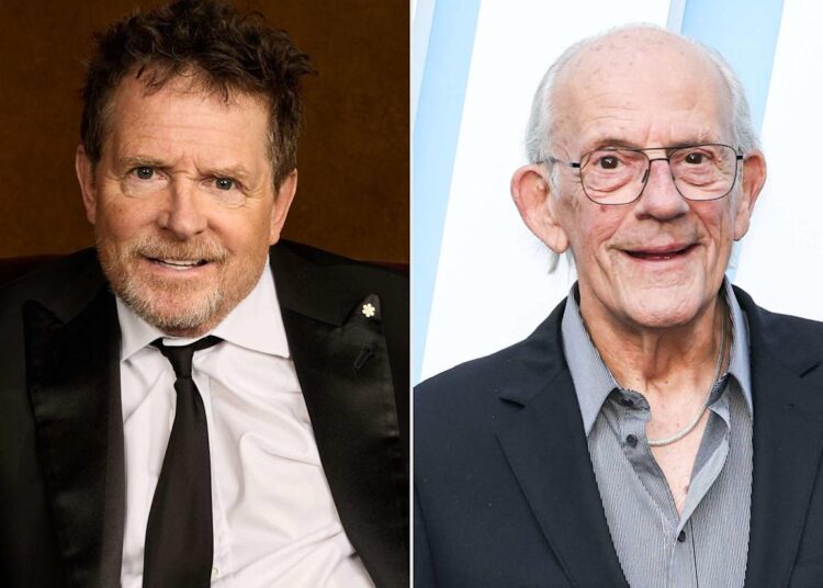 Michael J. Fox brinca sobre a idade de Christopher Lloyd enquanto eles se reúnem “De volta para o futuro”: ‘Great Scott’