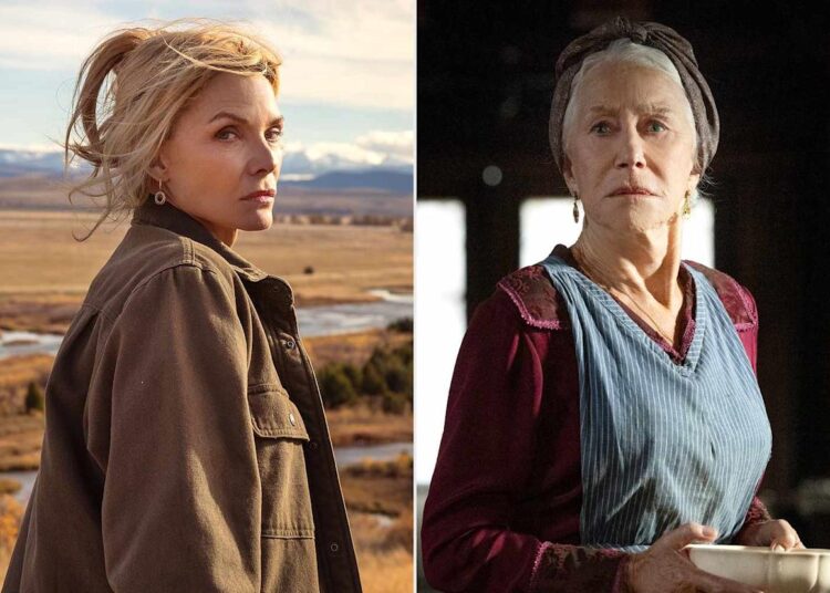 Michelle Pfeiffer revela conselhos que Helen Mirren deu a ela sobre como trabalhar com Taylor Sheridan