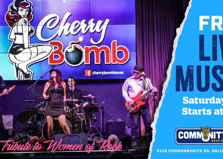 Música ao vivo: Cherry Bomb | Empresa de Cerveja Comunitária | Eventos Promocionais | Observador de Dallas