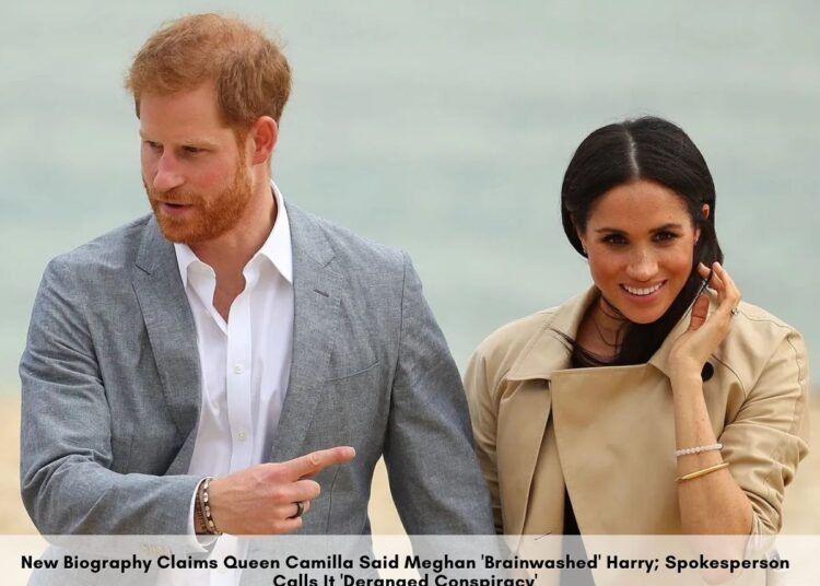 Porta-voz do príncipe Harry critica nova biografia como 'conspiração enlouquecida' por causa da reivindicação da rainha Camilla; Casal mal se fala com a realeza após o escândalo de Epstein