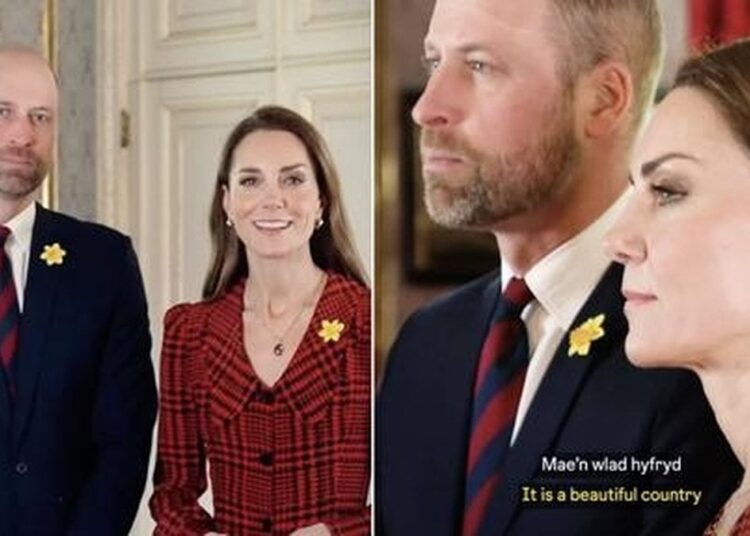 Princesa Kate abraça a chuva galesa e o protocolo real
