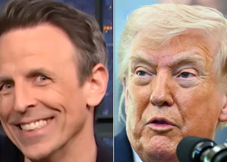 Seth Meyers dá a Trump um 'inferno' absoluto por causa dessa comparação maluca
