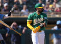 Shea Langeliers homenageia 3 vezes pelo Atletismo contra o Kansas City Royals