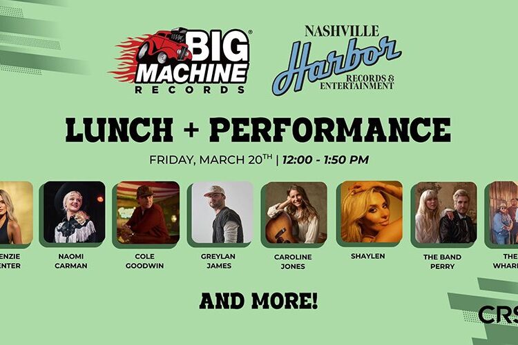 Talento anunciado para CRS 2026 Big Machine Records/Nashville Harbor Records & Entertainment Luncheon