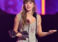 Taylor Swift makes touching dedication to fiancé Travis Kelce as she earns an astonishing SEVEN wins at 2026 iHeartRadio Music Awards