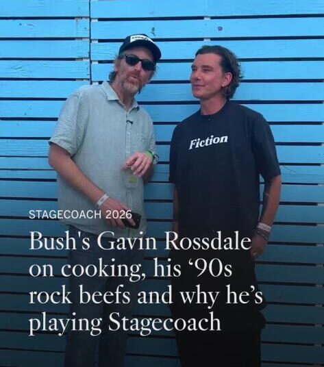 10 minutos nos bastidores com Gavin Rossdale no Stagecoach