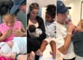 11 fotos adoráveis ​​de crianças famosas conhecendo seus irmãos e irmãs bebês