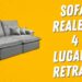 Sofá Realeza 4 Lugares Retrátil e Reclinável 250cm Tecido Veludo Jc Estofados