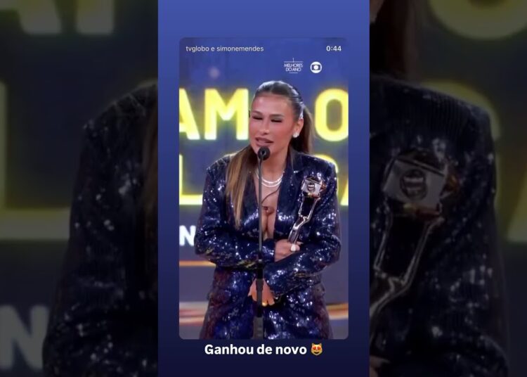 Simone mendes ganha pela terceira fez como melhorar do ano #fofocas #simonemendes
