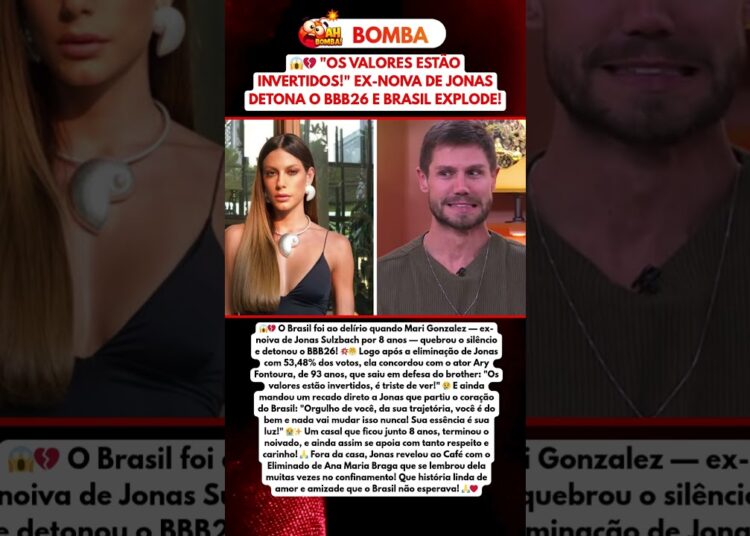 MARI GONZALEZ DETONA O BBB26 APÓS ELIMINAÇÃO DE JONAS E BRASIL TOMA PARTIDO