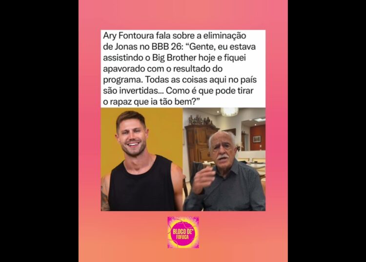 #aryfontoura fala sobre a eliminação de Jonas no #bbb26 . #fofoca #fofocas