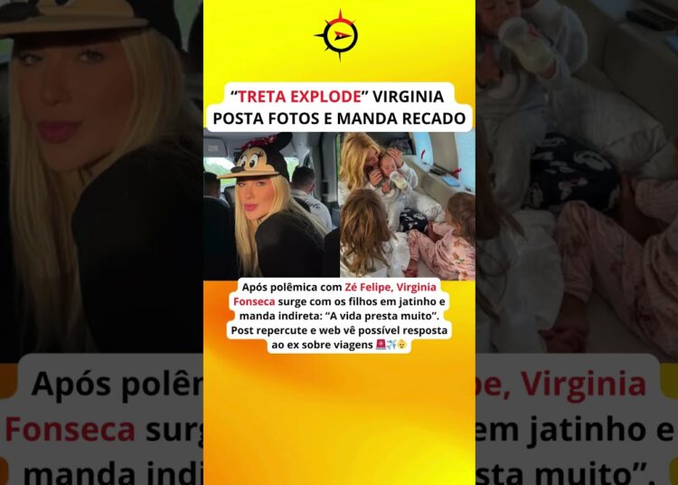 Após polêmica com Zé Felipe, Virginia Fonseca surge com os filhos em jatinho e manda indireta: