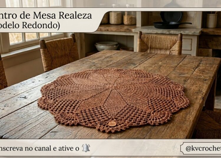 Centro de Mesa Realeza – Economico – Passo a Passo em Crochê