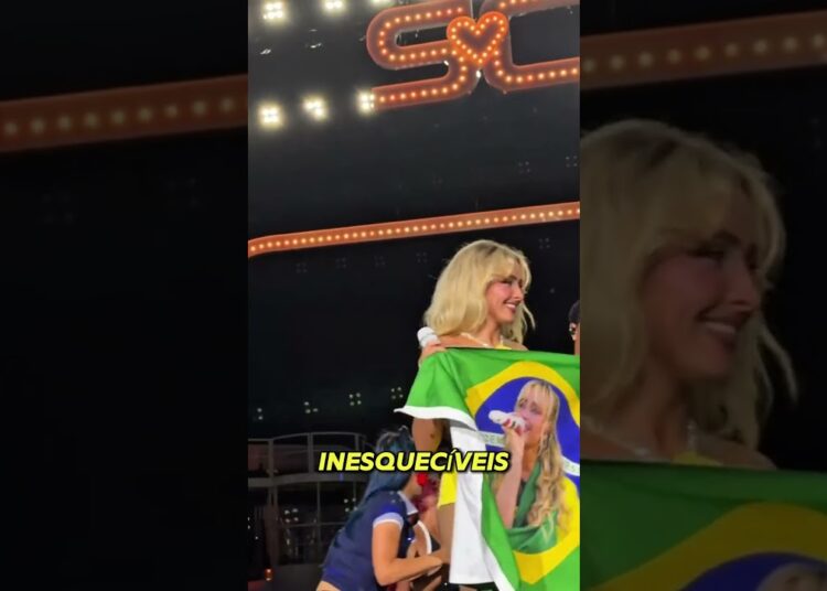 OLHA O QUE ELA FEZ NO BRASIL#sabrina carpenter #curiosidades