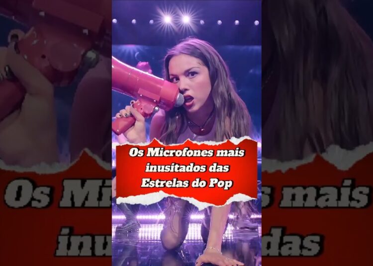 Microfones fora do comum das ESTRELAS do pop