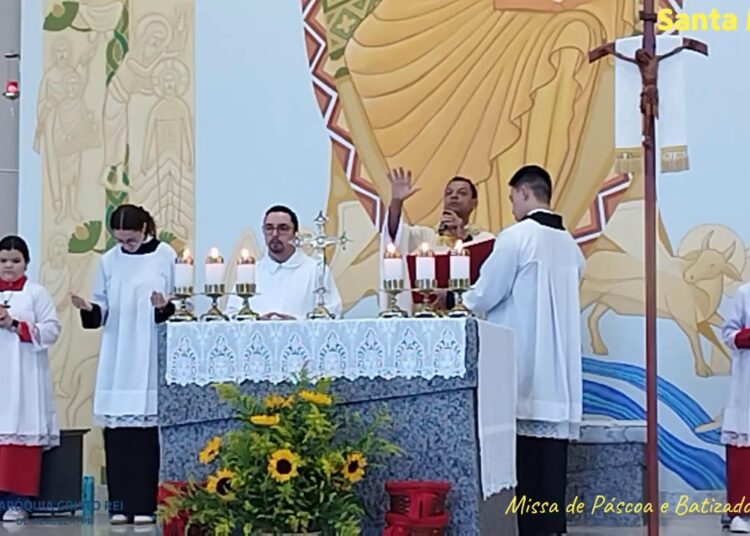 Santa Missa de Páscoa Paróquia Cristo Rei Realeza PR. 05/04/26.
