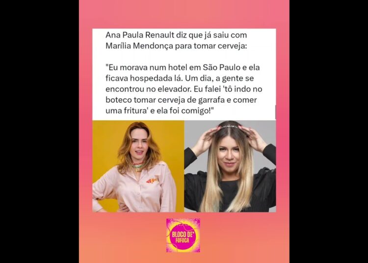 #anapaularenault  diz que já saiu com #mariliamendonça  para tomar cerveja. #bbb26 #fofoca #fofocas