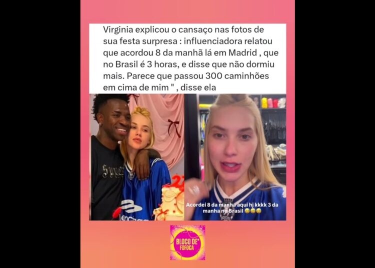 Após alguns comentários sobre sua expressão nas fotos de aniversáro, #virginia explicou o motivo.