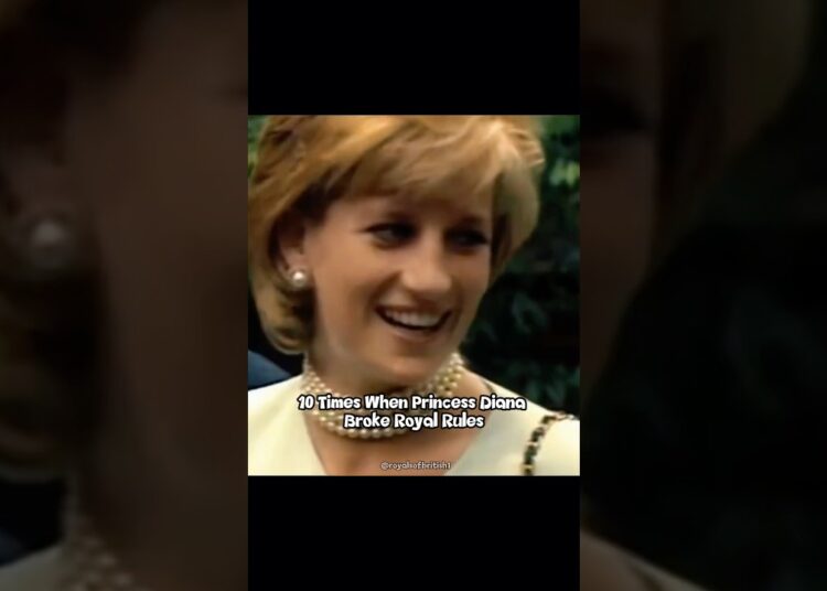 Princess Diana broke Royal Rules 🔥#royal #diana #aura #royalfamily #dianaforever