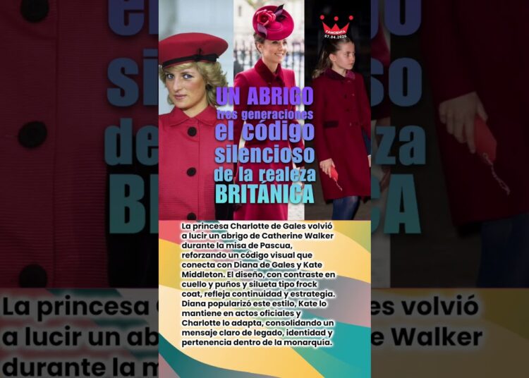 👑 Un abrigo, tres generaciones: el código silencioso de la realeza británica