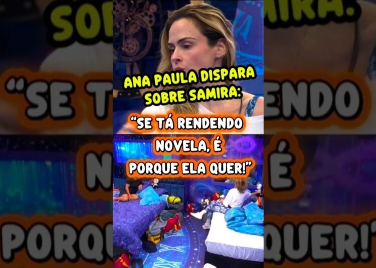 ANA PAULA FAZ ALERTA: “SE RENDE CONVERSA, É PORQUE QUER”