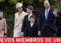 Nuevos miembros de la Familia Real se unen a William y Kate en el servicio de Pascua