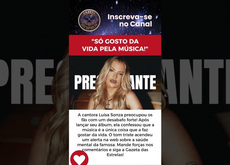 “SÓ GOSTO DA VIDA PELA MÚSICA!” DESABAFA LUIZA SONZA
