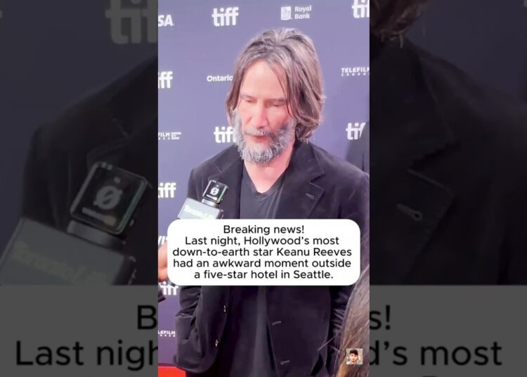 SABreaking news!Last night, Hollywood’s mostdown-to-earth star Keanu Reeveshad an awkward moment out