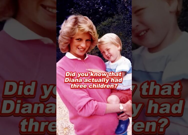 Did you know that Diana actually had three children? #princessdiana #harry #kingcharles #royal
