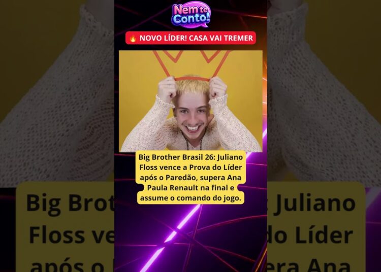 🚨 JULIANO VENCE E VIRA LÍDER 😱 VIRADA NO BBB 26